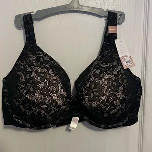 Cacique Black Lace Light Lined TShirt Bra
